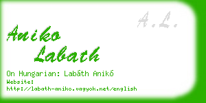 aniko labath business card