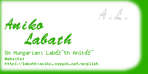 aniko labath business card